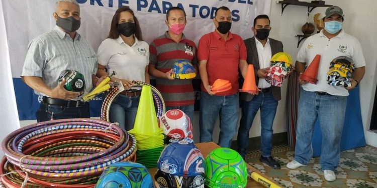 La Secretaría de Desarrollo Humano y Participación Social recibió donación de material para activación física