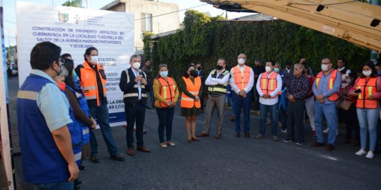 Ayuntamiento de Cuernavaca da arranque de obra en la colonia Lagunilla con el recursos del FAIS