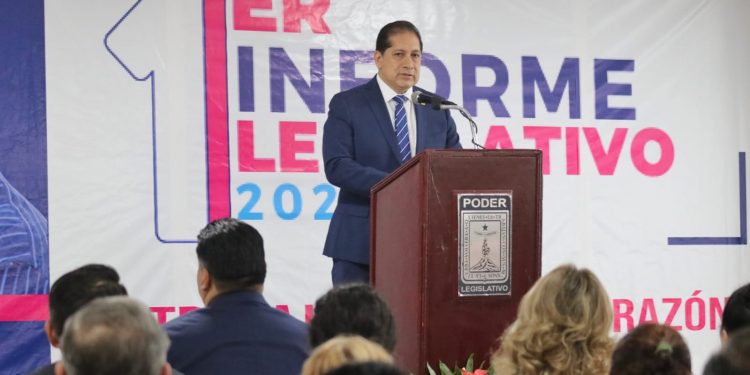 Rinde el diputado Ángel Adame Jiménez su primer informe de actividades legislativas