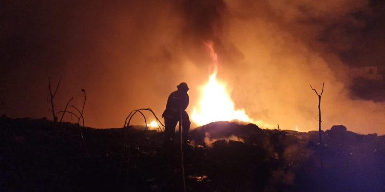 Incendio registrado en mina en Jiutepec ya fue controlado