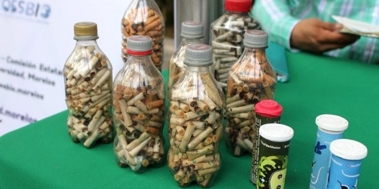 Morelos es el único estado de la república mexicana en reciclar las colillas de cigarro