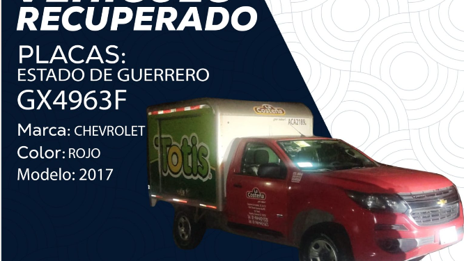 Puntos de revisión aleatorios permiten la recuperación de vehículos con reporte de robo en Cuernavaca