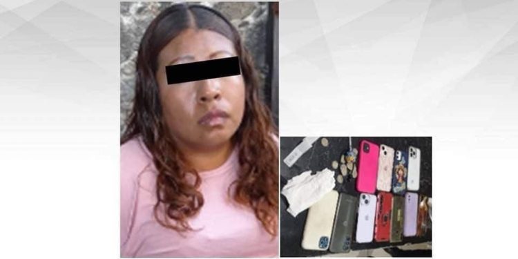 Mujer que fue sorprendid robando celulares en el Carnaval de Tepoztlán fue detenida