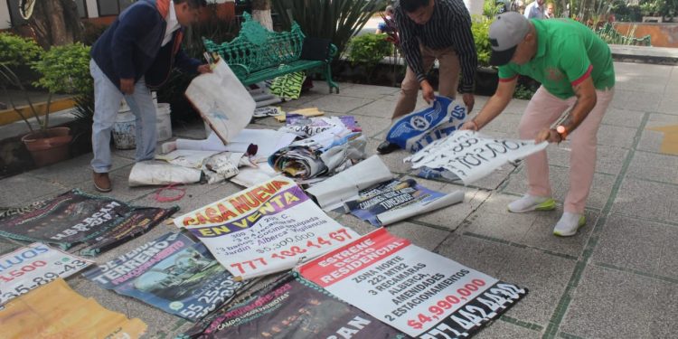 Inicia ayuntamiento de Cuernavaca sanciones por contaminación a la imagen urbana con publicidad y campañas políticas