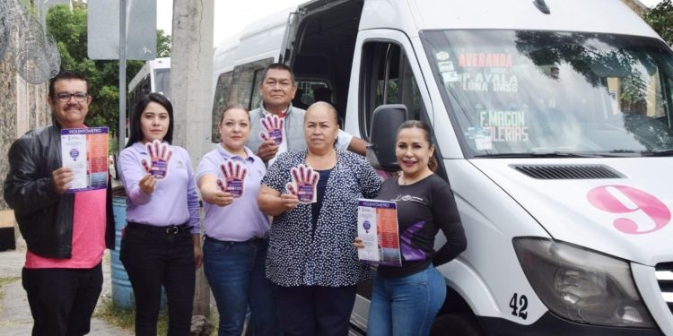 Instituto de la Mujer de Cuernavaca y rutas unidas refrendan alianza de concientización contra la violencia de género