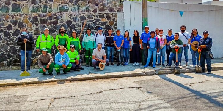 Realiza el ayuntamiento de Cuernavaca trabajos de mejoramiento urbano en la colonia Vicente Estrada Cajigal