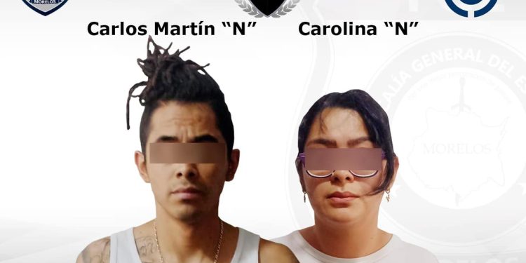 Pareja que asesinó a su vecino en la CDMX, fue detenida en Temixco, Morelos