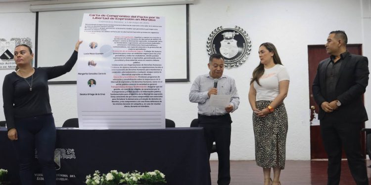 Jessica Ortega es la única candidata a la gubernatura de Morelos en adherirse al Pacto por Libertad de Expresión Morelos