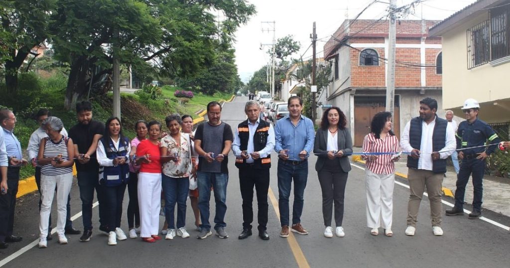 Sigue sumando el poblado de Ocotepec nuevas vialidades; el alcalde de Cuernavaca inauguró segunda etapa de avenida Alta Tensión