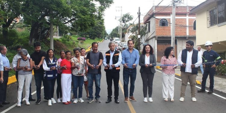 Sigue sumando el poblado de Ocotepec nuevas vialidades; el alcalde de Cuernavaca inauguró segunda etapa de avenida Alta Tensión