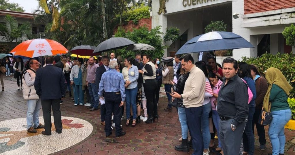 #Cuernavaca🟠// José Luis Urióstegui Salgado, exhortó a los presentes a cumplir con las indicaciones de las brigadas internas de Protección Civil y el protocolo de actuación por sismo.