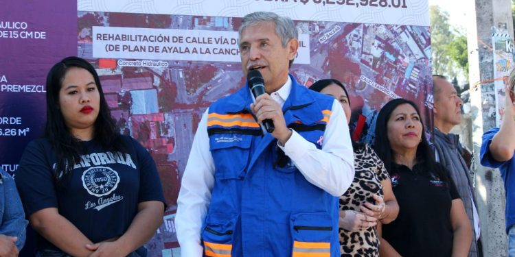 Entrega Ayuntamiento de Cuernavaca nueva obra que dignifica vialidades de la colonia Patios de la Estación