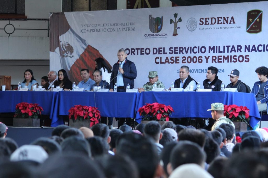 Con la participación de más de 800 conscriptos por tercer año consecutivo, José Luis Urióstegui encabeza Sorteo del Servicio Militar Clase 2006