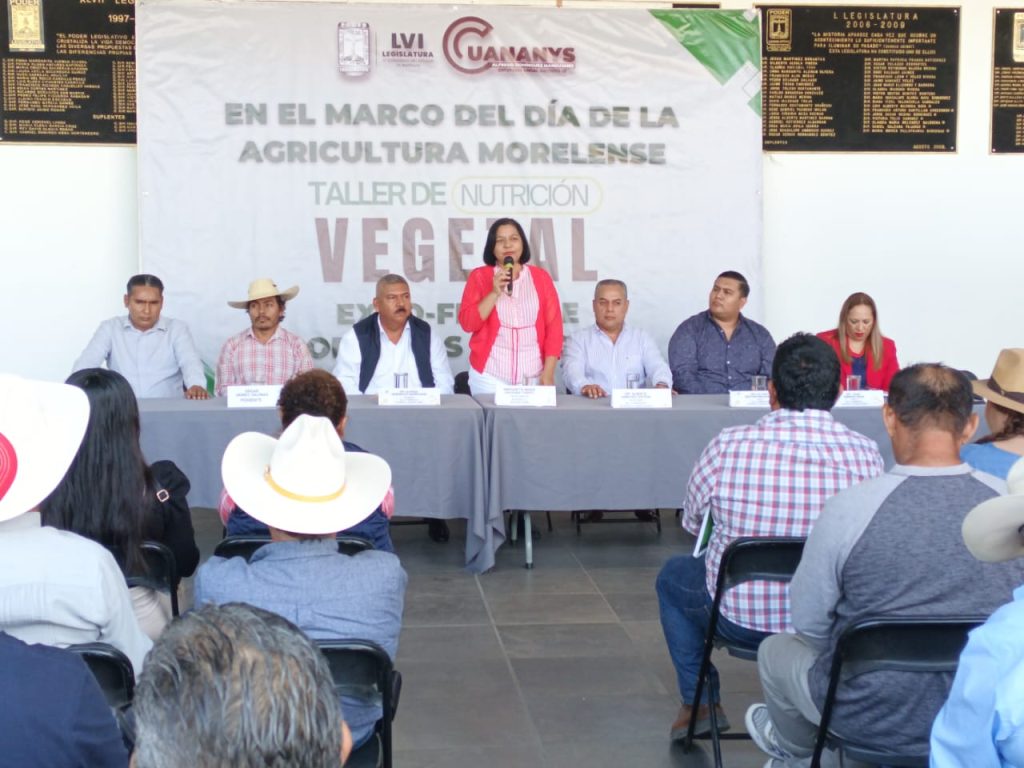 Encabeza diputado Alfredo Domínguez taller de Nutrición Vegetal en el marco del Día de la Agricultura Morelense