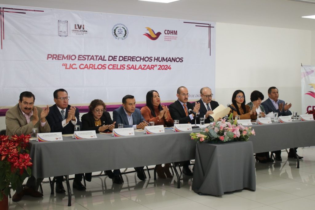 Entrega Congreso de Morelos el premio “Carlos Celis Salazar 2024” en el rubro de derechos humanos