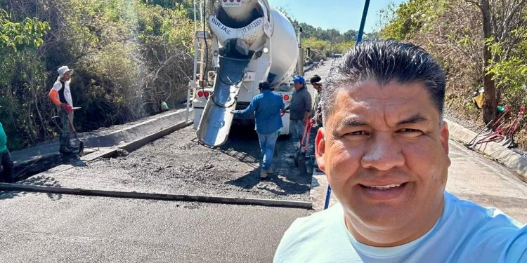 Supervisa el diputado local Paco Sánchez Zavala, obras públicas en Yecapixtla