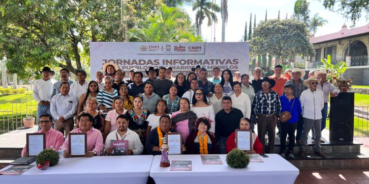 Realiza diputada Guillermina Maya e INPI entrega de constancias como pueblo Nahua a Xococotla, Coatetelco y Hueyapan