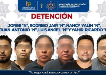 Detienen a banda robacoches que operaba en la zona metropolitana de Cuernavaca