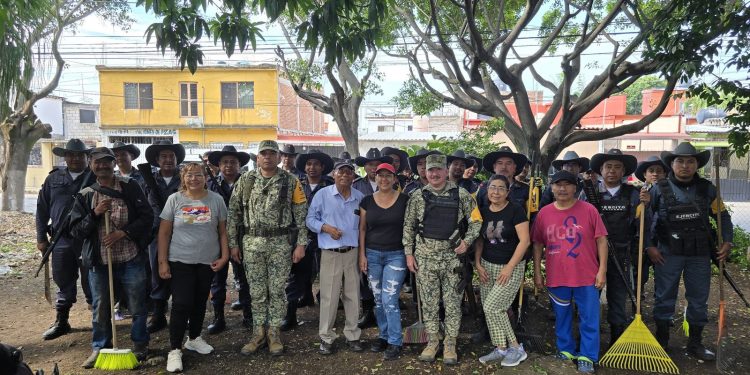 En beneficio de las y los ciudadanos, el ayuntamiento de Cuernavaca y el ejército mexicano rescatan espacios públicos