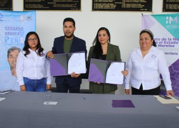 Encabeza el Dip. Gerardo Abarca firma de convenio con IMM en favor de la autonomía financiera de las mujeres en el estado