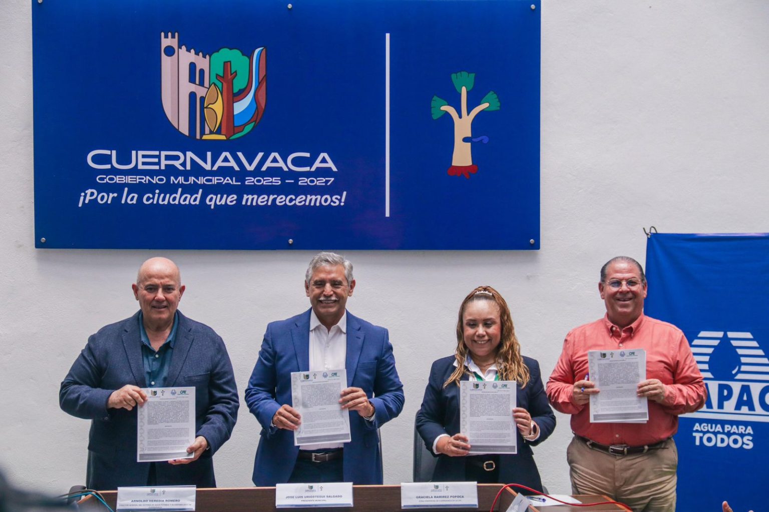 Cuernavaca y CFE firman convenio para reducir deuda de SAPAC - NCI Morelos
