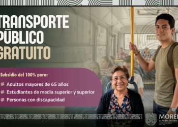 Transporte GRATIS para abuelitos personas con discapacidad y estudiantes en Morelos  