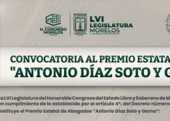 Premio Estatal de Abogados 2026 abre convocatoria en Morelos