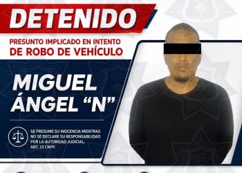 Detienen en Cuernavaca a presunto implicado en robo de vehículos