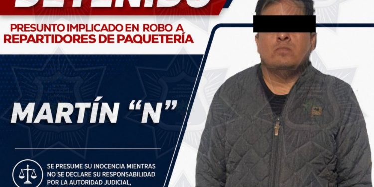 SEPRAC detiene a presunto implicado en robos a repartidores