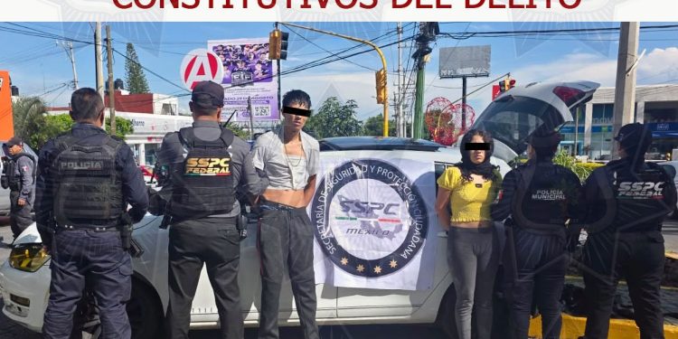 Detienen a dos personas tras operativo coordinado en Cuernavaca