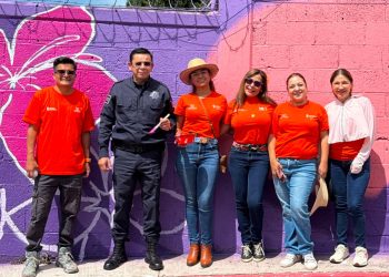 IMC impulsa mural colectivo en Corredor de Género Seguro