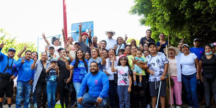 Lomas de Cortés recupera espacios públicos con jornada ciudadana